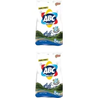 Abc Matik Dağ Ferahlığı Renkliler İçin 106 Yıkama Toz Deterjan 2x8 kg