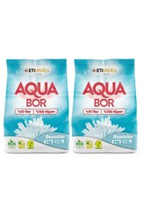 Eti Maden Aquabor Beyazlar İçin 52 Yıkama Toz Deterjan 2x4 kg