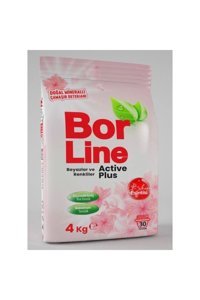 Borline Active Plus Renkliler ve Beyazlar İçin 30 Yıkama Toz Deterjan 4 kg