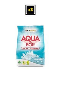 Eti Maden Aquabor Beyazlar İçin 78 Yıkama Toz Deterjan 3x4 kg