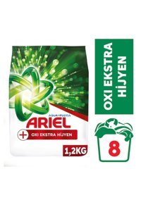 Ariel Oxi Aqua Pudra Beyazlar İçin 8 Yıkama Toz Deterjan 1.2 kg