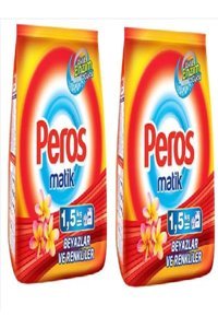 Peros Matik Renkliler ve Beyazlar İçin 22 Yıkama Toz Deterjan 2x1.5 kg
