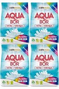 Eti Maden Matik Aqua Bor Renkliler İçin 104 Yıkama Toz Deterjan 4x4 kg