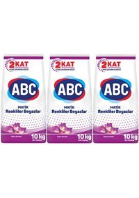 Abc Matik Bahar Esintisi Renkliler ve Beyazlar İçin 198 Yıkama Toz Deterjan 3x10 kg