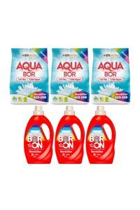 Eti Maden Aqua Bor Renkliler İçin 120 Yıkama Toz Deterjan 3x6 kg
