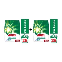 Ariel Aqua Pudra Dağ Esintisi Beyazlar İçin 52 Yıkama Toz Deterjan 2x4 kg