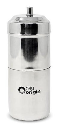 Neuorigin Mysore Paslanmaz Çelik Filtreli Termoslu 0.2 L Hazne Kapasiteli 4 Fincan Mini İnox Filtre Kahve Makinesi