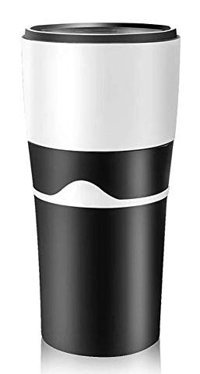 Awang Plastik Filtreli Termoslu 0.24 L Hazne Kapasiteli 1 Fincan Mini Siyah Filtre Kahve Makinesi