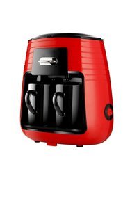 Jnuobı Plastik Filtreli Bardaklı 0.25 L Hazne Kapasiteli 2 Fincan 450 W Siyah Filtre Kahve Makinesi