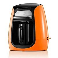 Zhırceke Plastik Filtreli Bardaklı 1 Fincan Mini Turuncu Filtre Kahve Makinesi
