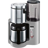 Siemens TC86505 Paslanmaz Çelik Filtreli Termoslu 1.1 L Hazne Kapasiteli 12 Fincan 1100 W Füme Filtre Kahve Makinesi