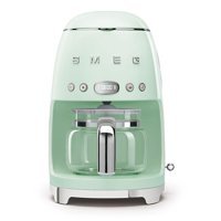 Smeg DCF02PGEU Zaman Ayarlı Paslanmaz Çelik Filtreli Karaf 1.4 L Hazne Kapasiteli 10 Fincan Akıllı 1050 W Yeşil Filtre Kahve Makinesi