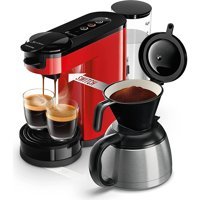 Philips Senseo HD6592/64 Paslanmaz Çelik Filtreli Termoslu 1 L Hazne Kapasiteli 7 Fincan 1000 W Kırmızı Filtre Kahve Makinesi