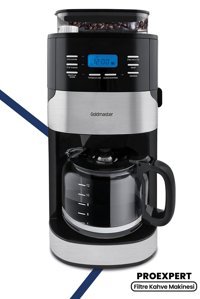 Goldmaster Zaman Ayarlı Plastik Filtreli Karaf 1.5 L Hazne Kapasiteli 10 Fincan 2200 W İnox Filtre Kahve Makinesi