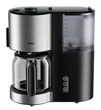 Braun ID Collection KF5120BK Paslanmaz Çelik Filtreli Karaf 1 L Hazne Kapasiteli 10 Fincan 1000 W Siyah Filtre Kahve Makinesi