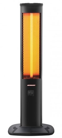 Golden Light GL 01 Micatronik 1900 Watt 1 Dilimli Kule Tipi Infrared Isıtıcı Siyah
