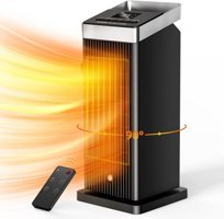 Omisoon 2000 Watt Kule Tipi Fanlı Isıtıcı Siyah
