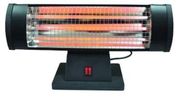 Bayersan Joker 1800 Watt Ayaklı Quartz Isıtıcı Siyah