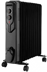 Voltomat 2300 Watt 11 Dilimli Ayaklı Yağlı Radyatör Isıtıcı Siyah