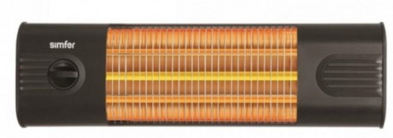Simfer Thermal S 2350 WTB 1800 Watt Duvar Tipi Infrared Isıtıcı Siyah