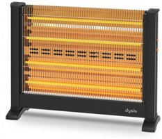 Dysis HTR-7431 2800 Watt Şömine Quartz Isıtıcı Siyah