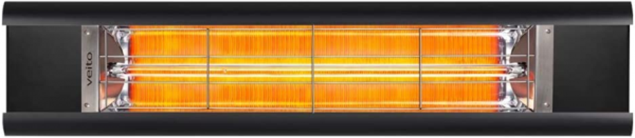 Veito Aero 2500 Watt Duvar Tipi Infrared Isıtıcı Siyah
