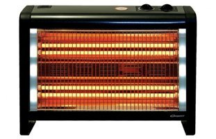 Conti CQS-2800 1800 Watt Ayaklı Quartz Isıtıcı Siyah