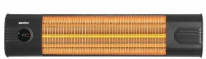 Simfer S 2360 WTB 1800 Watt Duvar Tipi Infrared Isıtıcı Siyah