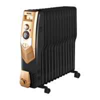 Vestel R 13000 Turbo 2500 Watt 13 Dilimli Ayaklı Yağlı Radyatör Isıtıcı Siyah