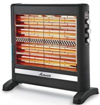 Marsstar MS-09 2800 Watt Şömine Quartz Isıtıcı Siyah