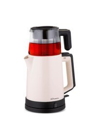 Altus Cam Demlikli 1600 W Işıklı Çelik Gövdeli Pembe Retro Çay Makinesi