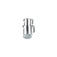 Goldmaster PT 3248M ProFlavor Otomatik Çelik Demlikli 2000 W Işıklı Çelik Gövdeli Beyaz Retro Çay Makinesi