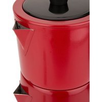 Fakir Otomatik Çelik Demlikli 1650 W Işıklı Çelik Gövdeli Kırmızı Retro Çay Makinesi