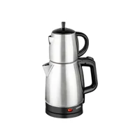 Aryıldız ÇayMania 10001 Çelik Demlikli 1800 W Işıklı Çelik Gövdeli Pembe Çay Makinesi