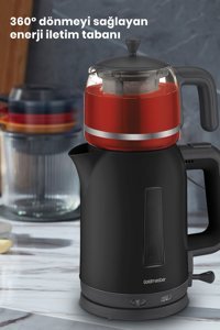Karaca Allure Otomatik Porselen Demlikli 1000 W Porselen Gövdeli Beyaz Çay Makinesi