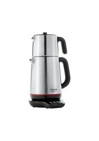 Karaca 1805 Tea Chef Çelik Demlikli 1800 W Işıklı Çelik Gövdeli Mor Çay Makinesi