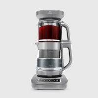 Korkmaz Demtez Çelik Demlikli 1600 W Çelik Gövdeli Gri Çay Makinesi