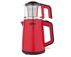 Arzum AR 3006 Çelik Demlikli 1650 W Çelik Gövdeli Kırmızı Çay Makinesi
