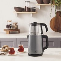 Korkmaz A 359 Demkolik Çelik Demlikli 1600 W Çelik Gövdeli İnox Çay Makinesi