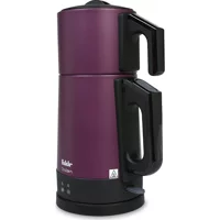 Homend 1742H Royaltea Cam Demlikli 1800 W Plastik Gövdeli Kırmızı Çay Makinesi