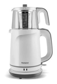 King K 8500 Teamax Cam Demlikli 1800 W Plastik Gövdeli Siyah Çay Makinesi