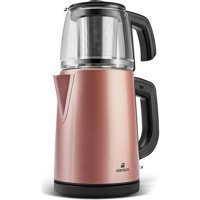 Korkmaz A 359 04 Demkolik Çelik Demlikli 1600 W Çelik Gövdeli Mavi Çay Makinesi