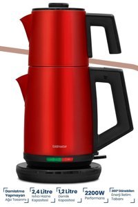 Karaca Just Coffee Aroma 2 In 1 Cam Demlikli 650 W Plastik Gövdeli Rose Gold Çay Makinesi