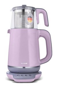 King K 354 Harman Çelik Demlikli 1000 W Çelik Gövdeli İnox Çay Makinesi