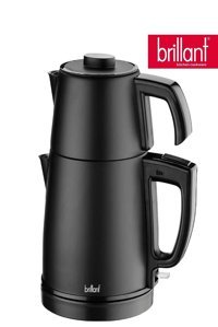 Goldmaster Otomatik Çelik Demlikli 2200 W Işıklı Çelik Gövdeli Beyaz Retro Çay Makinesi