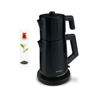 Karaca Keyfi Dem Cam Demlikli 1600 W Çelik Gövdeli İnox Çay Makinesi