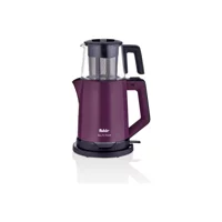 Fakir Chaizen Otomatik Cam Demlikli 1800 W Işıklı Çelik Gövdeli Pembe Retro Çay Makinesi