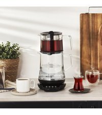 Korkmaz A 367 04 Çelik Demlikli 2200 W Çelik Gövdeli Mavi Çay Makinesi