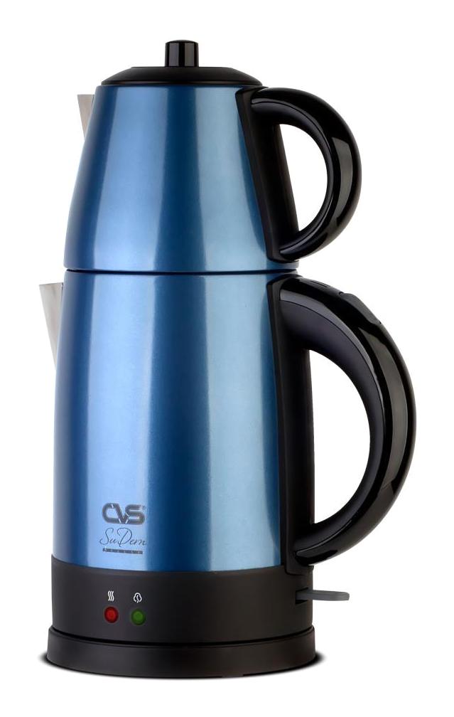 Emsan Bella Gusto Çelik Demlikli 1800 W Işıklı Çelik Gövdeli Gold Retro Çay Makinesi