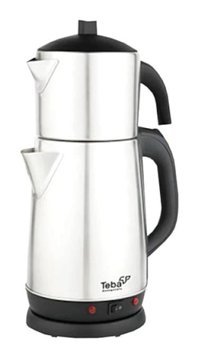 Arzum AR 3055 Çelik Demlikli 1800 W Çelik Gövdeli Siyah Çay Makinesi